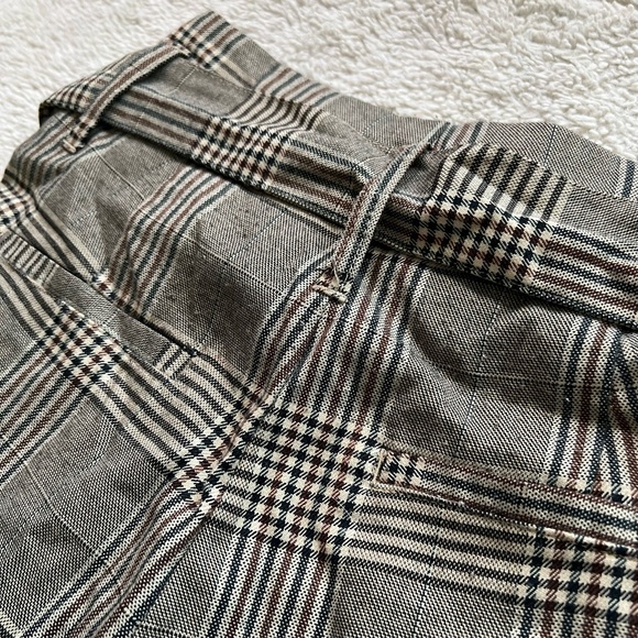 Wild Fable Khaki Pleated Plaid Trousers - Picture 8 of 12